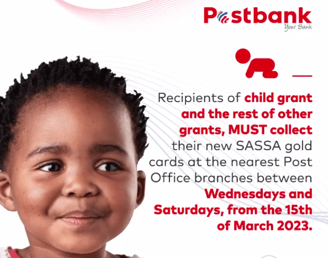 sassa gold card for child grant